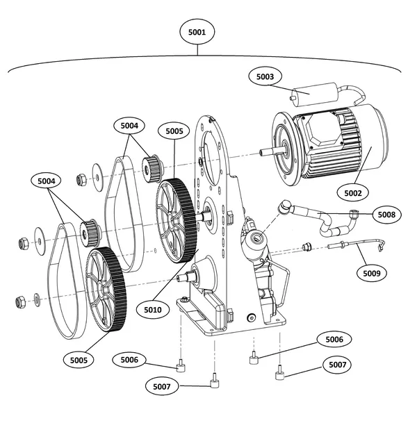 Exploded view Remeha Gas 35 A HP: Groep 5 t m serienr 382960000