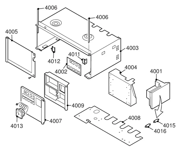 Exploded view Remeha Quinta 30 Solo: Elektra
