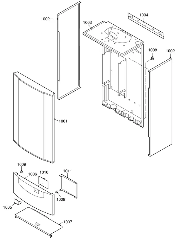Exploded view Remeha Quinta 65 Solo: Mantel