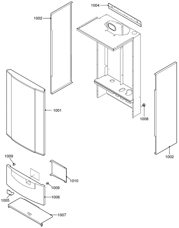 Exploded view Remeha Quinta 85 Solo: Mantel
