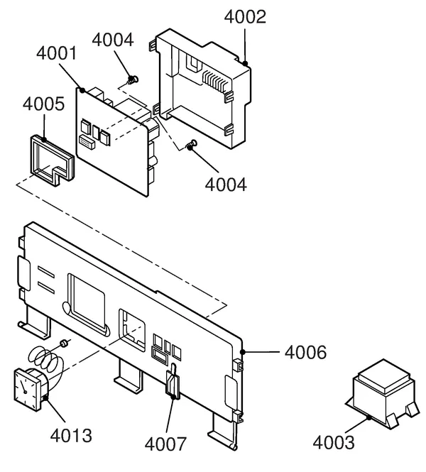 Exploded view Remeha Selecta: Elektra