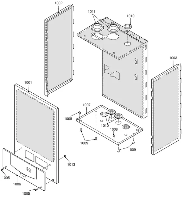 Exploded view Remeha Selecta: Mantel