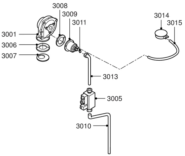 Exploded view Remeha W28 Eco Solo: Gas ventilator
