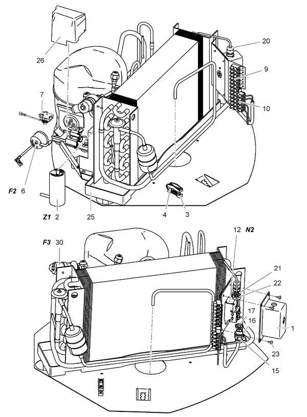 Exploded view Stiebel Eltron LWA 100 (05/2005-05/2016): Koelkring