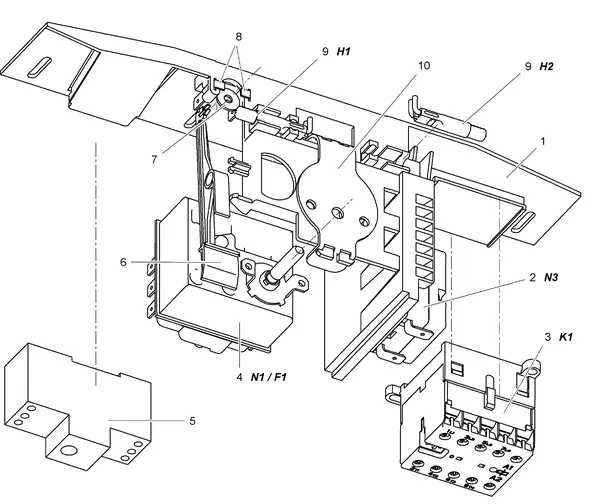 Exploded view Stiebel Eltron LWA 100 (05/2005-05/2016): Regelkast