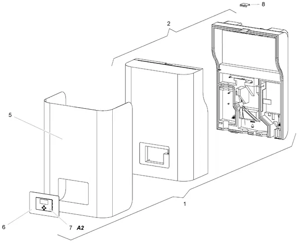 Exploded view Stiebel Eltron HM(S) Trend (06/2014 - 04/2019): Mantel