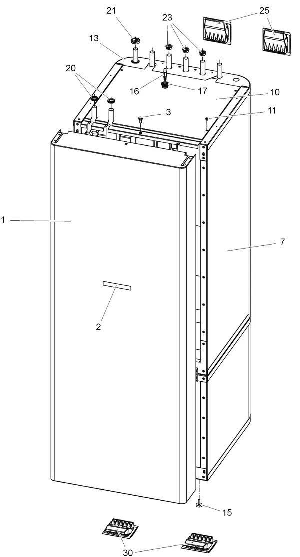 Exploded view Stiebel Eltron HSBC 200 L (09/2017): Mantel
