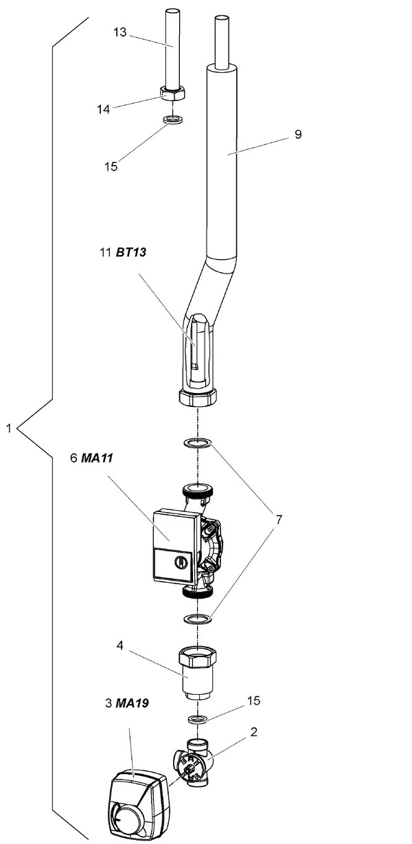 Exploded view Stiebel Eltron HSBC 200 L (09/2017): Pomp