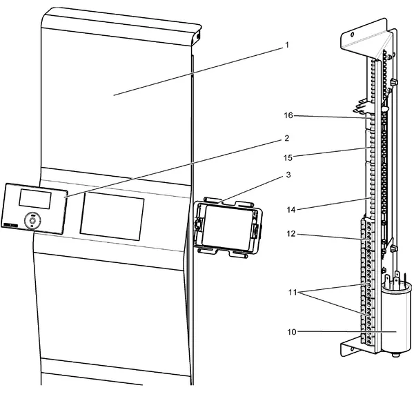 Exploded view Stiebel Eltron LWZ 304 SOL (03/2011-05/2015): Bedieningspaneel