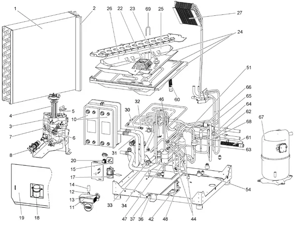 Exploded view Stiebel Eltron LWZ 304 SOL (03/2011-05/2015): Koelkring