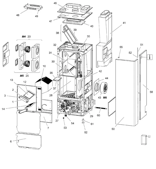 Exploded view Stiebel Eltron LWZ 304 SOL (05/2015-01/2018): Functiedelen