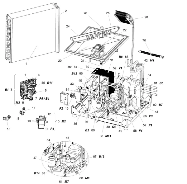 Exploded view Stiebel Eltron LWZ 304 SOL (05/2015-01/2018): Koelkring