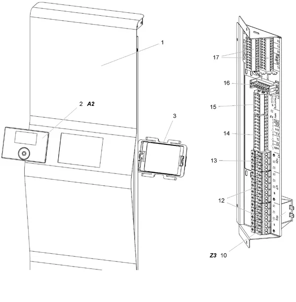 Exploded view Stiebel Eltron LWZ 404 SOL (05/2015-01/2018): Bedieningspaneel