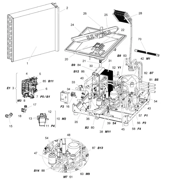 Exploded view Stiebel Eltron LWZ 404 SOL (05/2015-01/2018): Koelkring