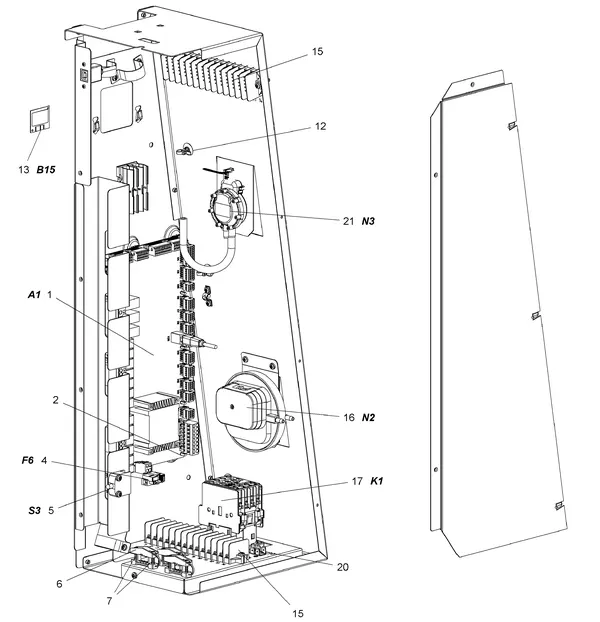 Exploded view Stiebel Eltron LWZ 404 SOL (05/2015-01/2018): Schakelkast