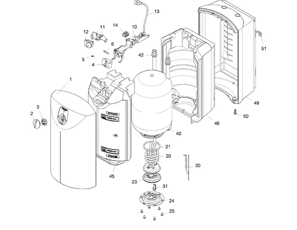 Exploded view Stiebel Eltron SHU 10: Totaaloverzicht