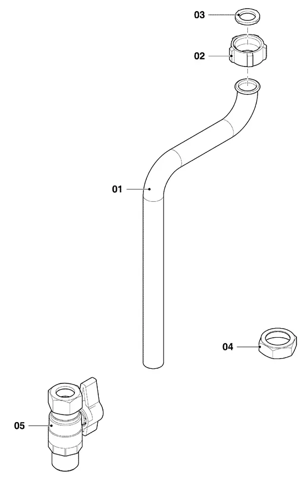 Exploded view Vaillant ecoTEC plus VHR 20/26 CS/1-5: Hydraulische delen