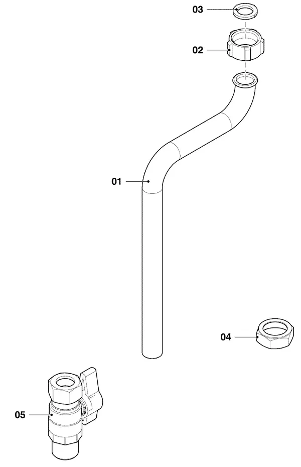 Exploded view Vaillant ecoTEC plus VHR 35/40 CS/1-5: Hydraulische delen