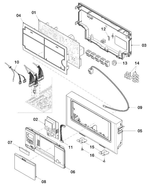 Exploded view Vaillant uniTOWER VIH QW 190/1 E (0010019708): Schakelkast