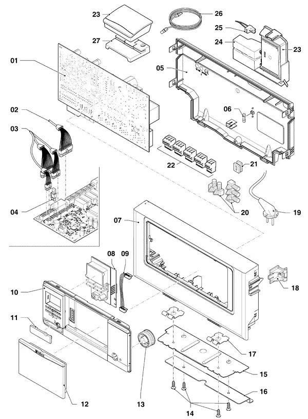 Exploded view Vaillant ecoTEC exclusive VHR NL 25-35/5-7: Schakelkast