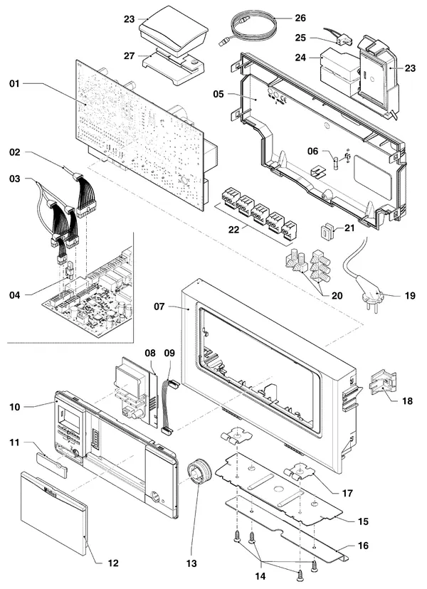 Exploded view Vaillant ecoTEC exclusive VHR NL 35-45/5-7: Schakelkast