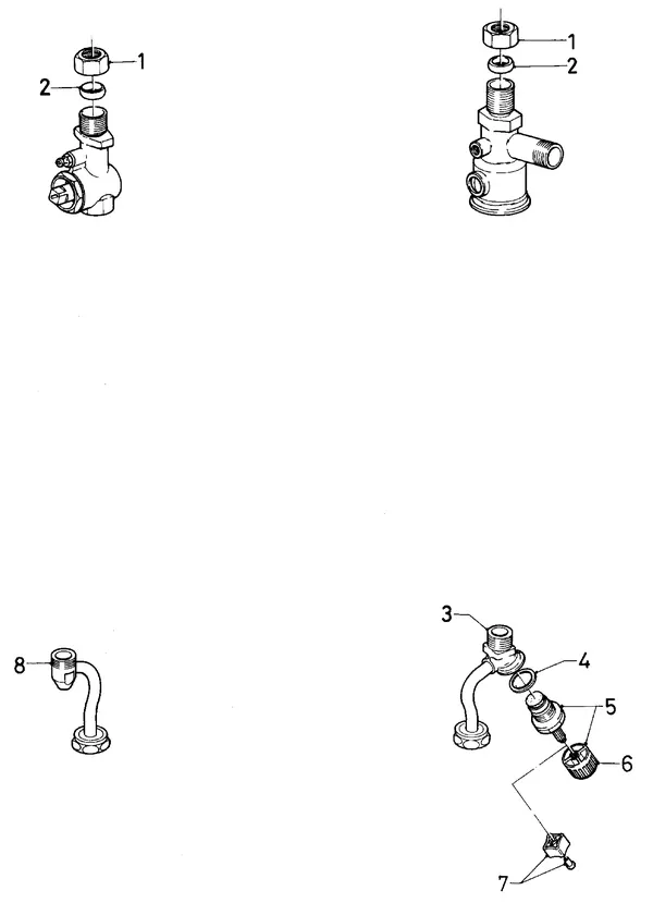 Exploded view Vaillant Combiketel Turbo CWK 24-12 SO28: Aansluitdelen aansluitgarnituur