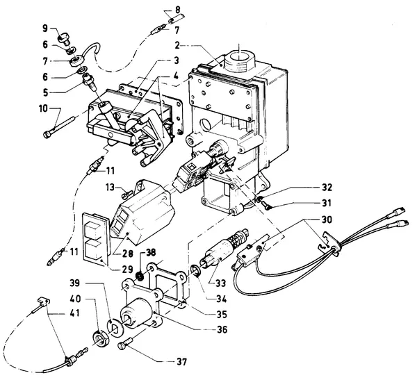 Exploded view Vaillant Combiketel Turbo CWK 24-12: Gasblok