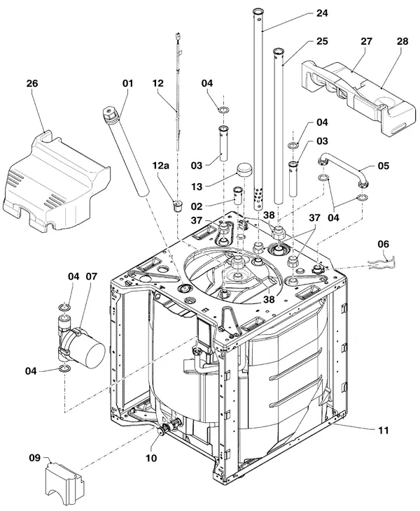Exploded view Vaillant ecoCOMPACT VSC 306/4-5 90 R1: Sanitaire warm water boiler