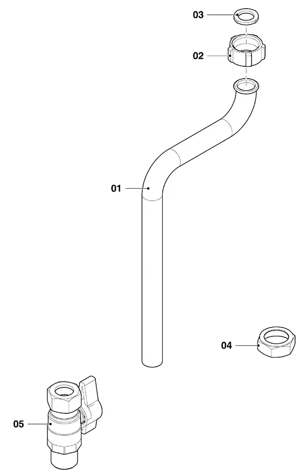 Exploded view Vaillant ecoTEC plus VHR I 36 CS/1-5 R1: Hydraulische delen