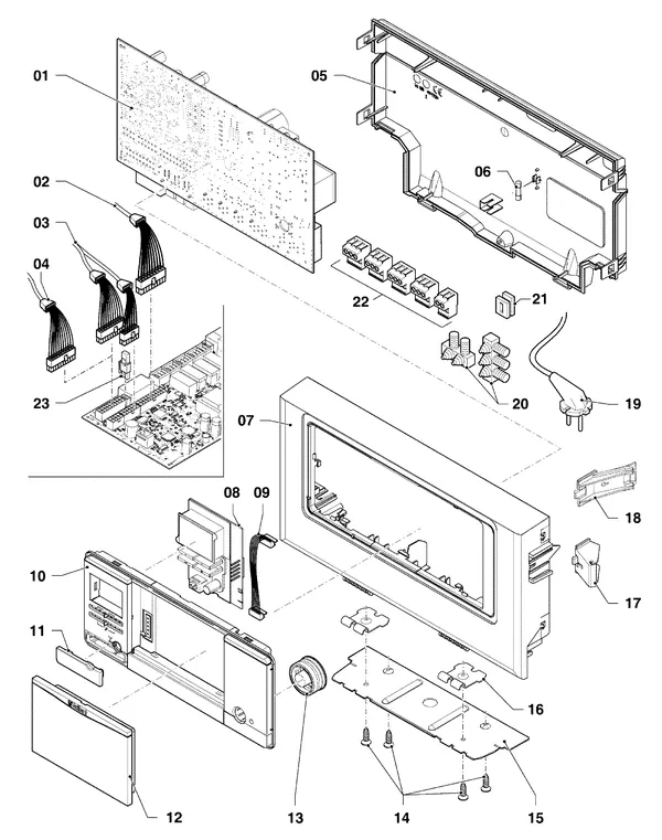 Exploded view Vaillant ecoTEC pro classic VHR CW3 5-3 EXP R1: Schakelkast