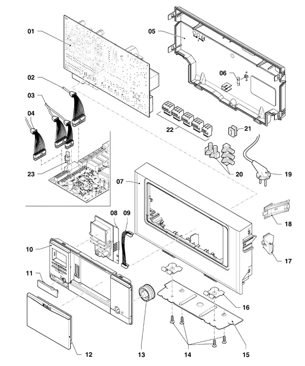 Exploded view Vaillant ecoTEC pro classic VHR CW3 5-3 R4: Schakelkast