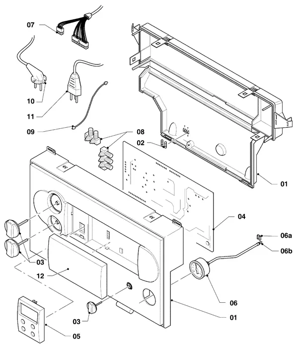 Exploded view Vaillant hrEXCLUSIEF VHR 35 C: Schakelkast