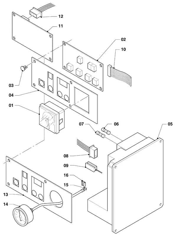 Exploded view Vaillant hrSOLIDE VHR 24-28 C: Elektra