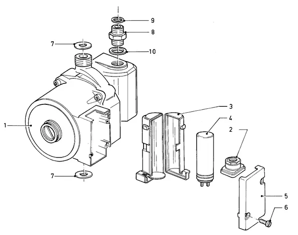 Exploded view Vaillant Cv-ketel VC 110 XE (TTB): Pomp