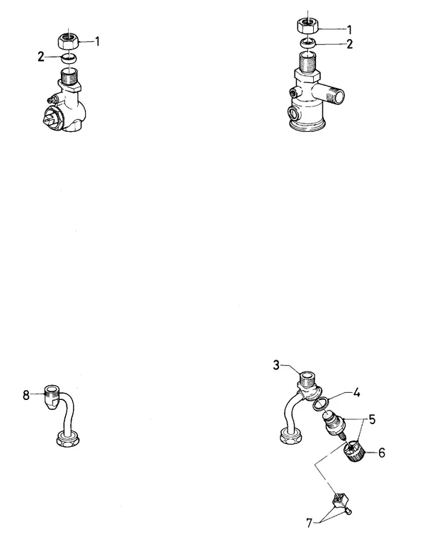 Exploded view Vaillant Cv-ketel Turbo VC 142 E: Aansluitdelenc