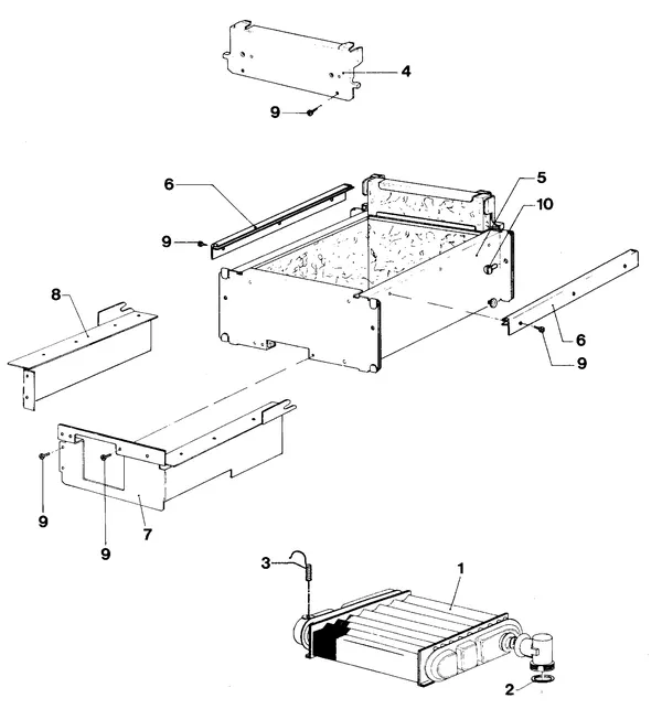 Exploded view Vaillant Cv-ketel Turbo VC 142 E: Warmtewisselaar