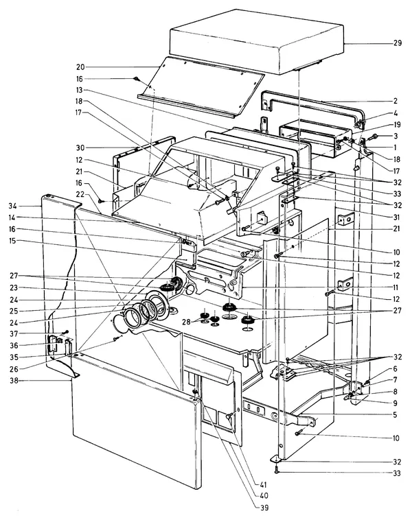 Exploded view Vaillant Cv-ketel Sine VC 221 E: Manteldelen
