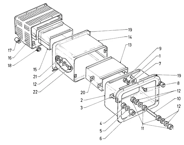 Exploded view Vaillant Cv-ketel Sine VC 221 E: Muurkast