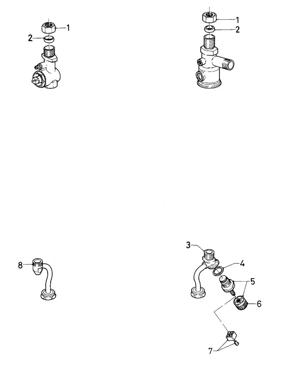 Exploded view Vaillant Cv-ketel Turbo VC 242 E: Aansluitdelenc