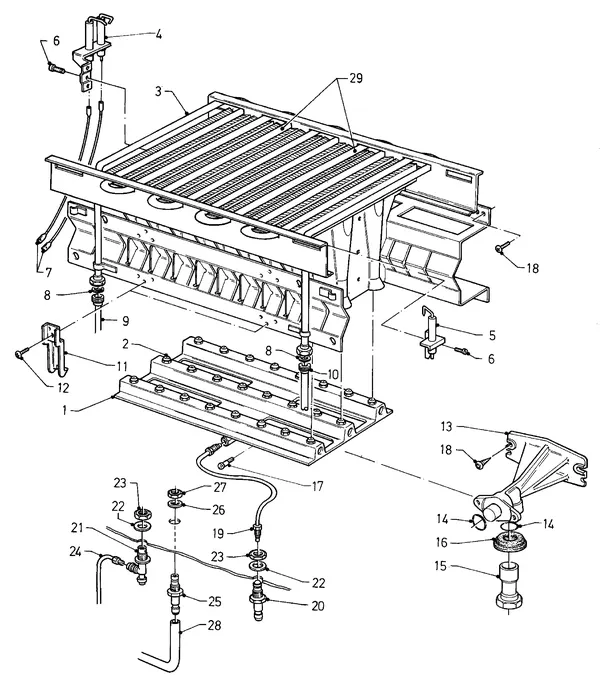 Exploded view Vaillant Cv-ketel VC 244 XE (TTB): Brander