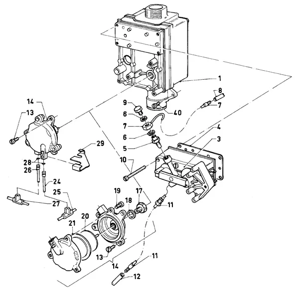 Exploded view Vaillant Cv-ketel VC 244 XE (TTB): Gasblok