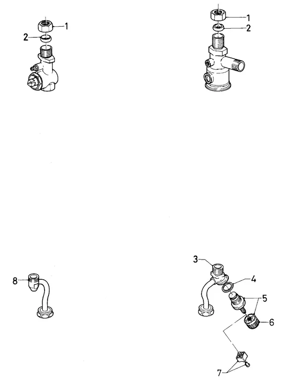 Exploded view Vaillant Cv-ketel Turbo VC 245 E: Aansluitdelenc