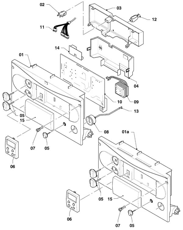 Exploded view Vaillant Cv-ketel Turbo VC 255/3: Schakelkast