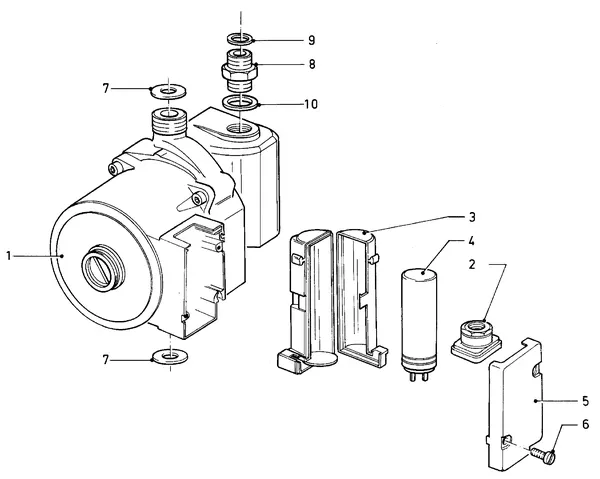 Exploded view Vaillant Cv-ketel VC 280 XE (TTB): Pomp