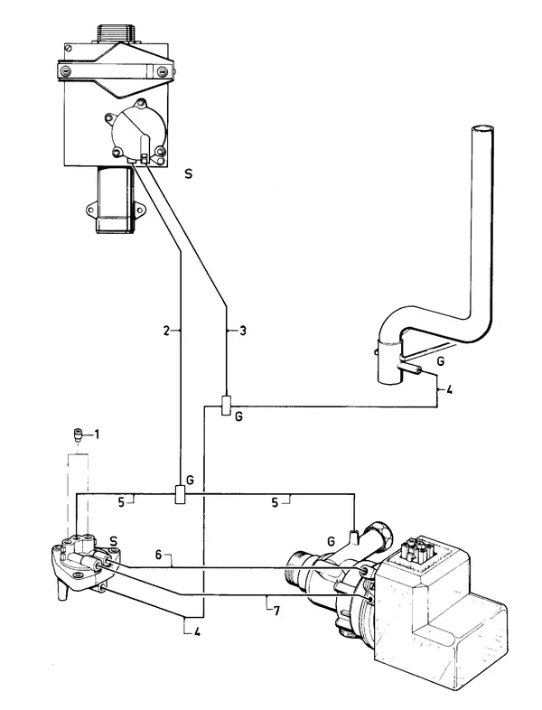 Exploded view Vaillant Combiketel Turbo VCW 185 E: Aansluitdelenb