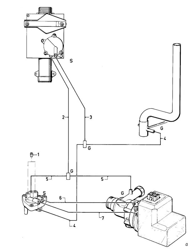 Exploded view Vaillant Combiketel Turbo VCW 242 E: Aansluitdelenb