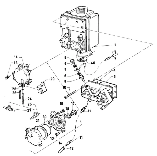 Exploded view Vaillant Combiketel Turbo VCW 242 E: Gasblok