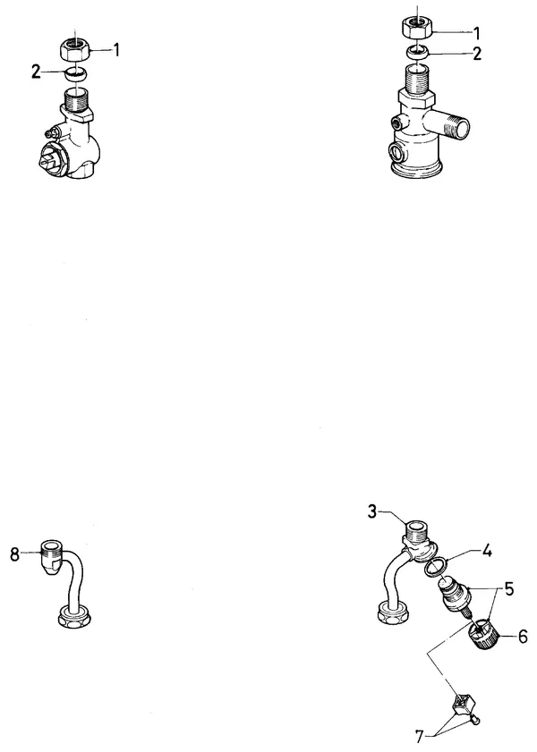 Exploded view Vaillant Combiketel Turbo VCW 242 E S028: Aansluitdelen aansluitgarnituur