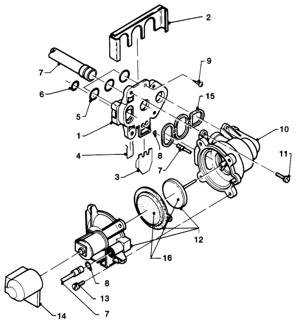 Exploded view Vaillant Combiketel VCW 254/2 XE: Voorkeurklep