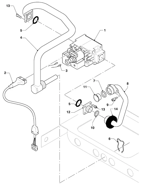 Exploded view Vaillant Combiketel VCW 254/3: Gasblok